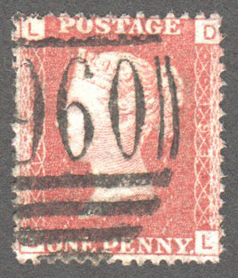 Great Britain Scott 33 Used Plate 193 - DL - Click Image to Close